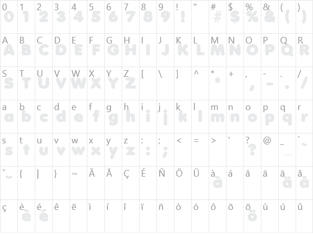 Debussy Character Map