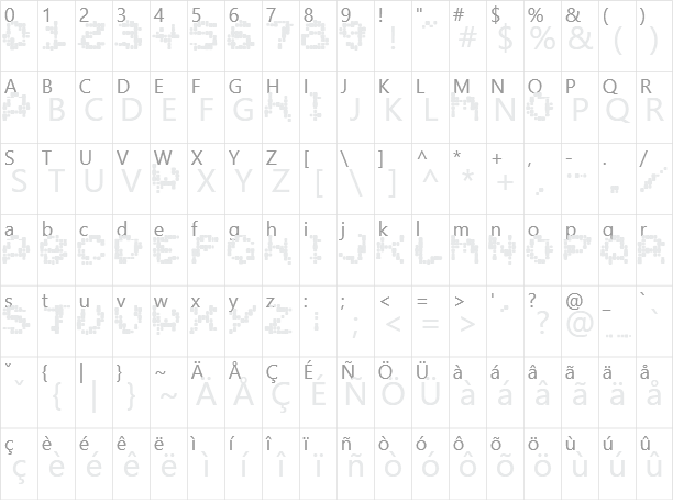 DirtyHead Character Map