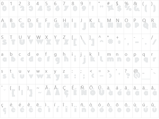 Eygptian Character Map