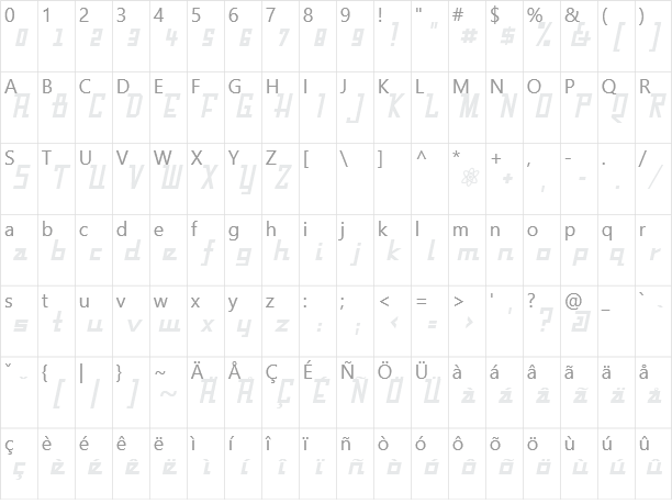 Fabian Character Map