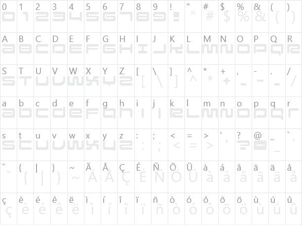 Falcon Character Map