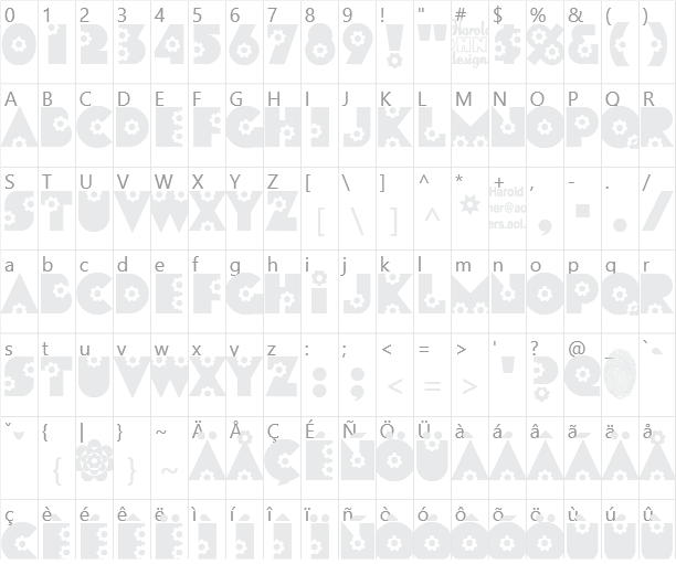 Flores Character Map