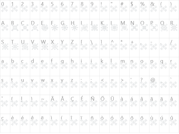 Fondi KPZ Character Map