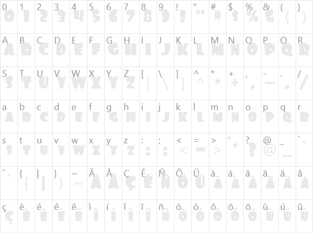 Foo Character Map