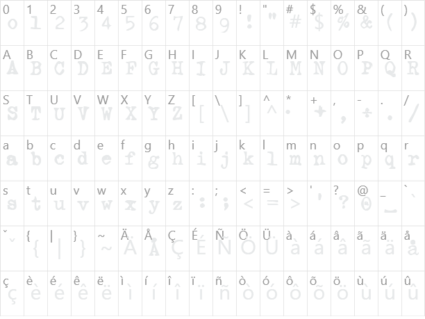 Ghostwriter Character Map