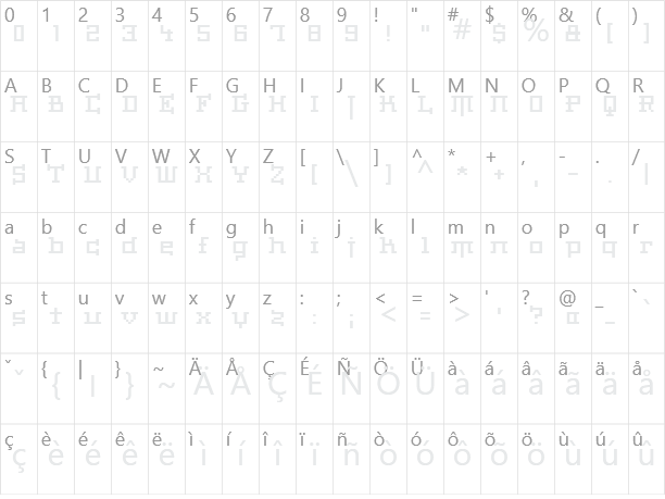 Haiku Character Map