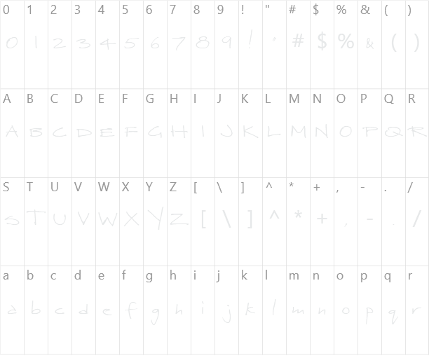 Herbert Character Map