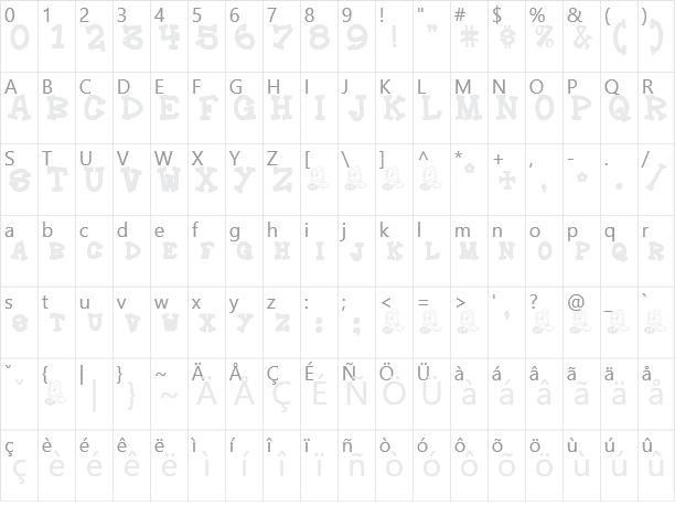 Hoedown Character Map