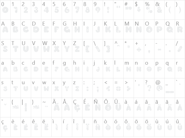 Hypmotizin Character Map