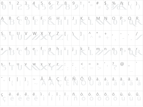 InstantTunes Character Map