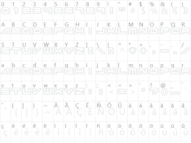 Knighthawks Character Map