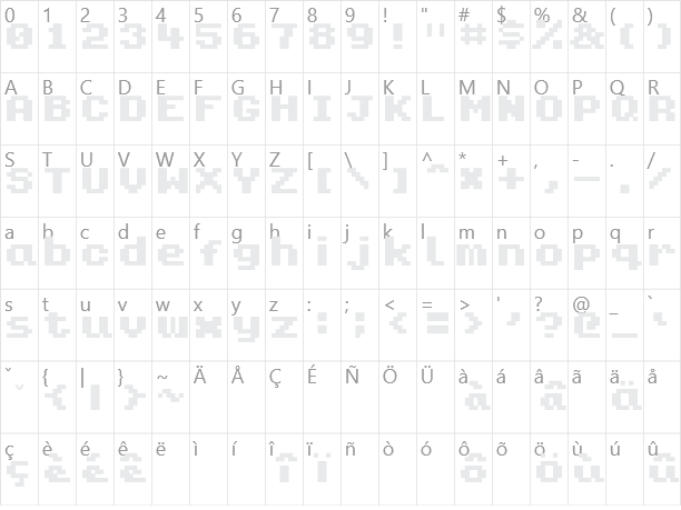 Kongtext Character Map