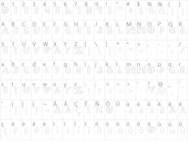 Leftside Character Map