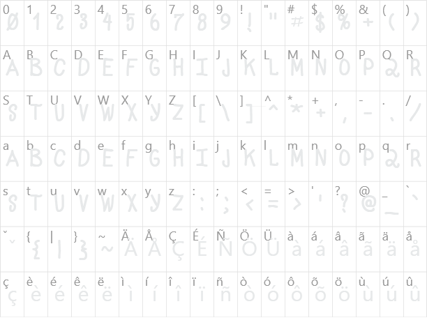 Monotone Character Map