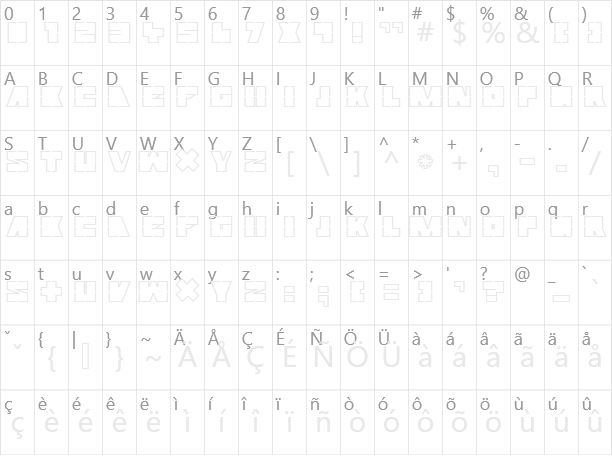 Mutter Character Map