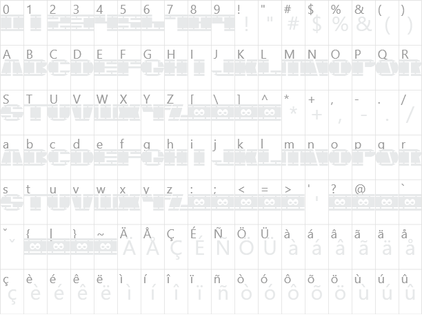 Nasser Character Map