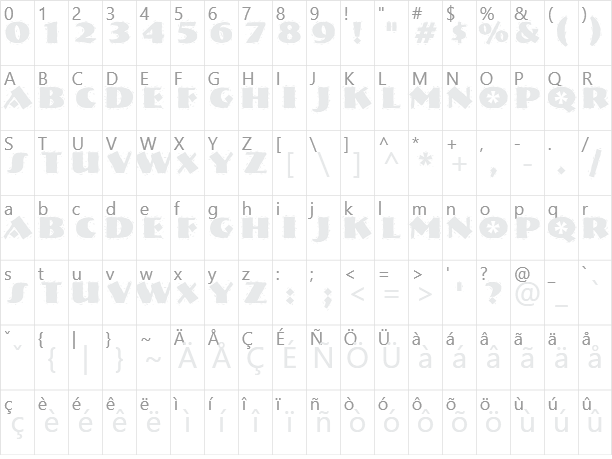 NervouzReich Character Map