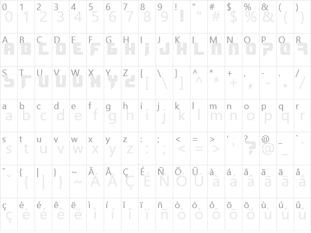 Phobos Character Map