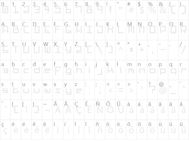 Poophead Character Map