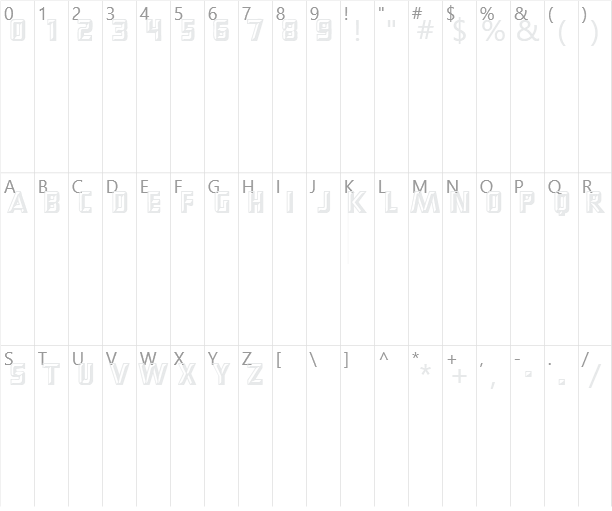 Popups Character Map