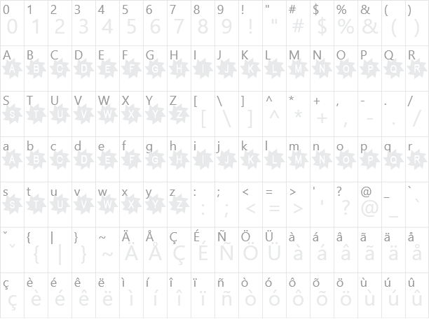 Pukisaka Character Map