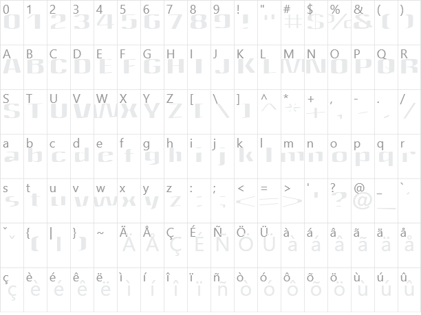 Quantity Character Map