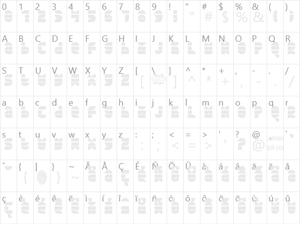 Quarterround Character Map