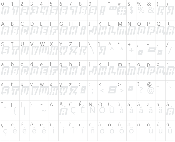 Quicksilver Character Map