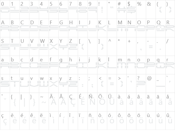 QuickStrike Character Map