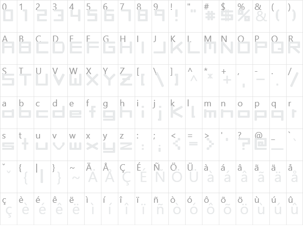 Rave Character Map