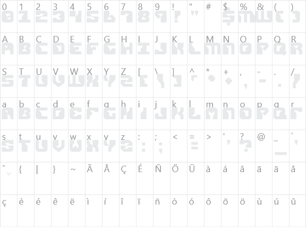 Replicant Character Map