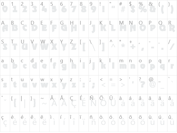 RoostHeavy Character Map