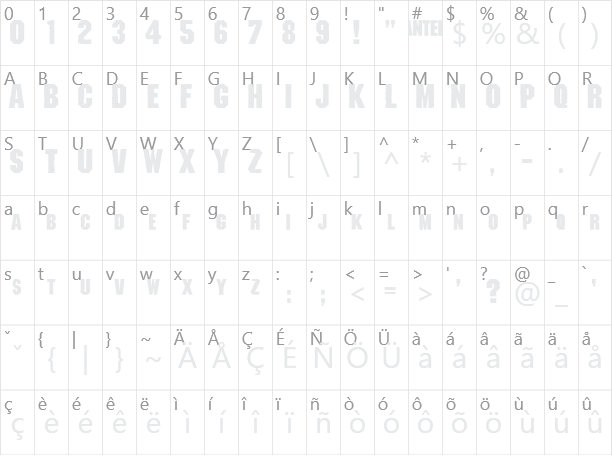 Shredded Character Map