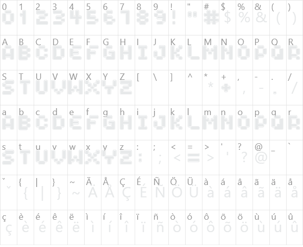 Spaceboy Character Map