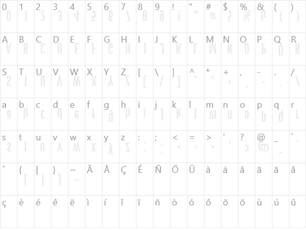 StageDive Character Map