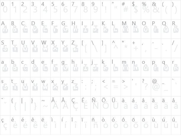 Submerged Character Map