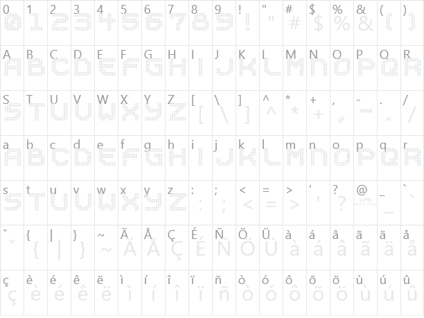 Sucaba Character Map