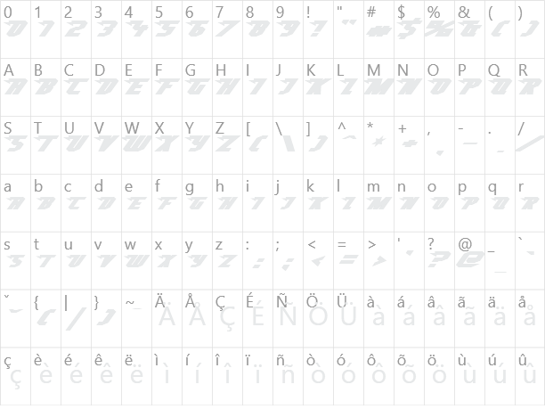 SuperHeterodyne Character Map