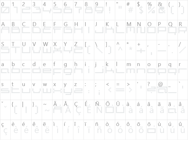 superscreen Character Map