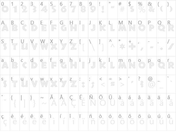 Tribeca Character Map