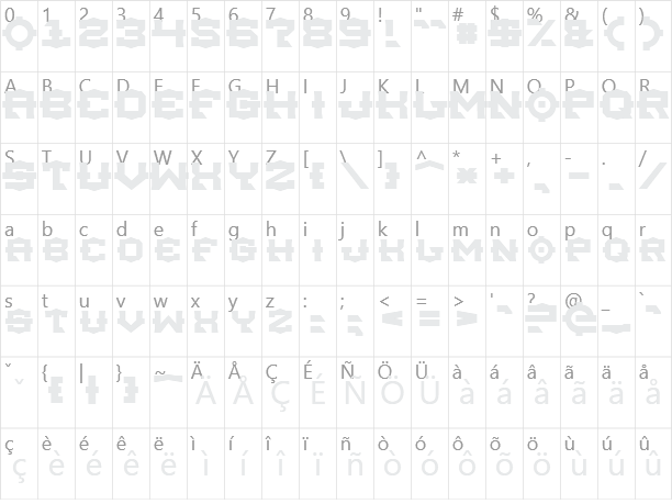 Tsa Character Map