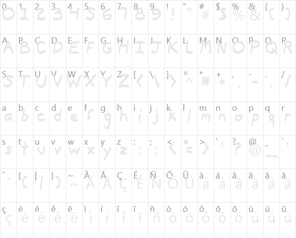 Typeecanoe Character Map