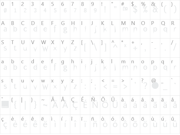 Under Character Map