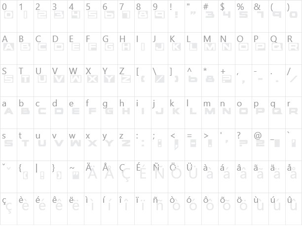 voxBOX Character Map