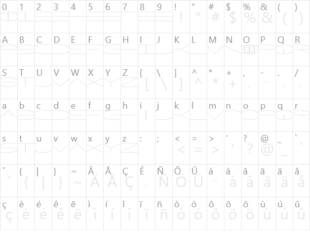 WorldNet Character Map