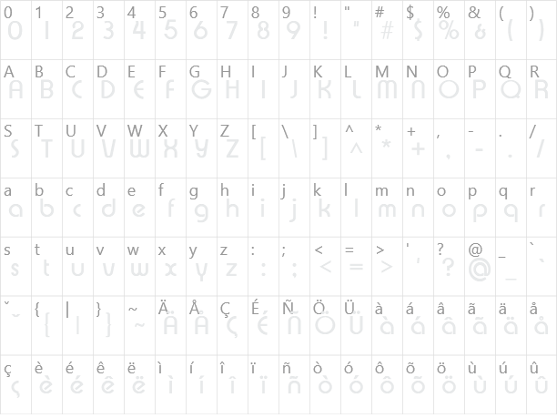 Xpressive Character Map