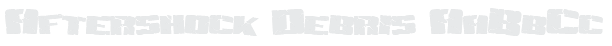 Aftershock Debris Example