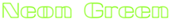 Neon Green Logo Style