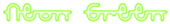 Neon Green Logo Style