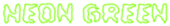 Neon Green Logo Style